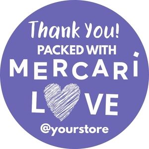 60 Packed with Love Thank you Stickers Bundle Mercari